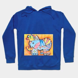 Britto's elephant Hoodie